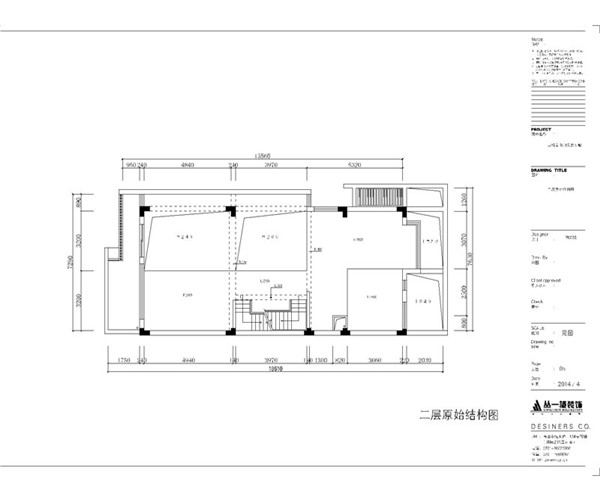 二层原始结构图 二层原始结构图