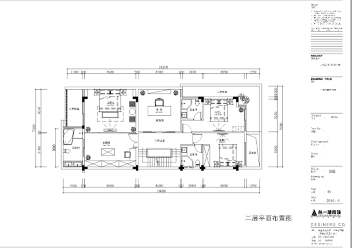 二楼平面布置图 二楼平面布置图
