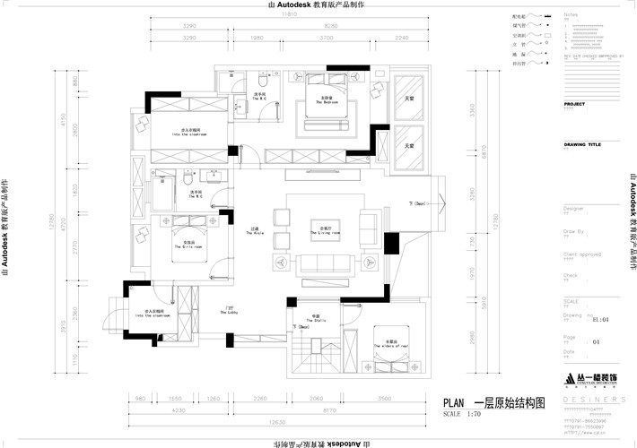 一楼平面图 一楼平面图